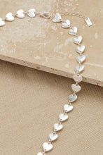 Load image into Gallery viewer, Silver heart long necklace
