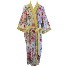 Load image into Gallery viewer, Dressing Gown Rose garden lemon
