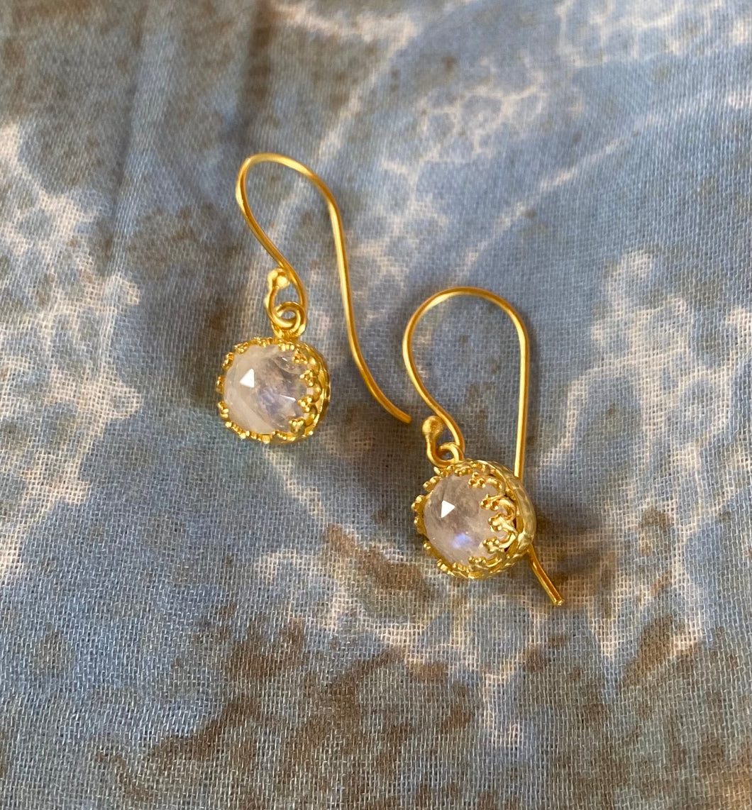 Moonstone earrings