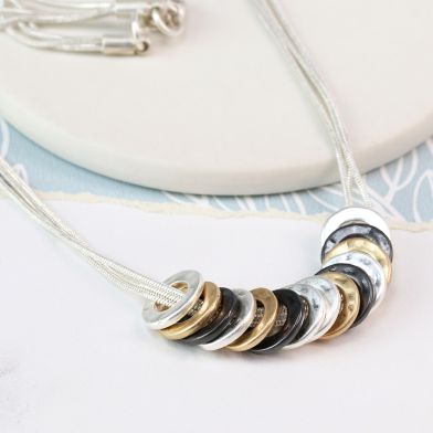 Multi circle necklace